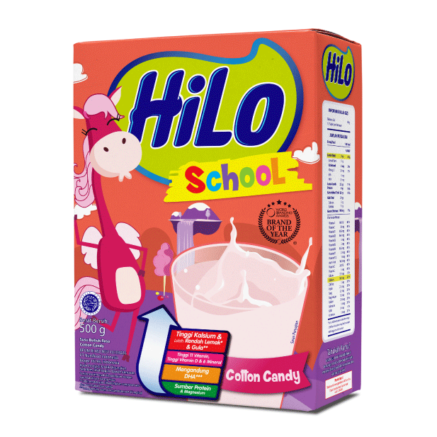 susu anak rendah lemak bubble gum