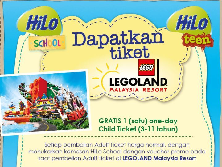 Detail Beli HiLo, Dapat Tiket Legoland Malaysia