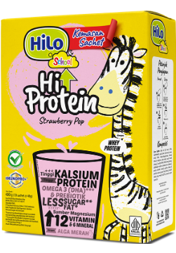 Cover HiLo School HiProtein Strawberry Pop